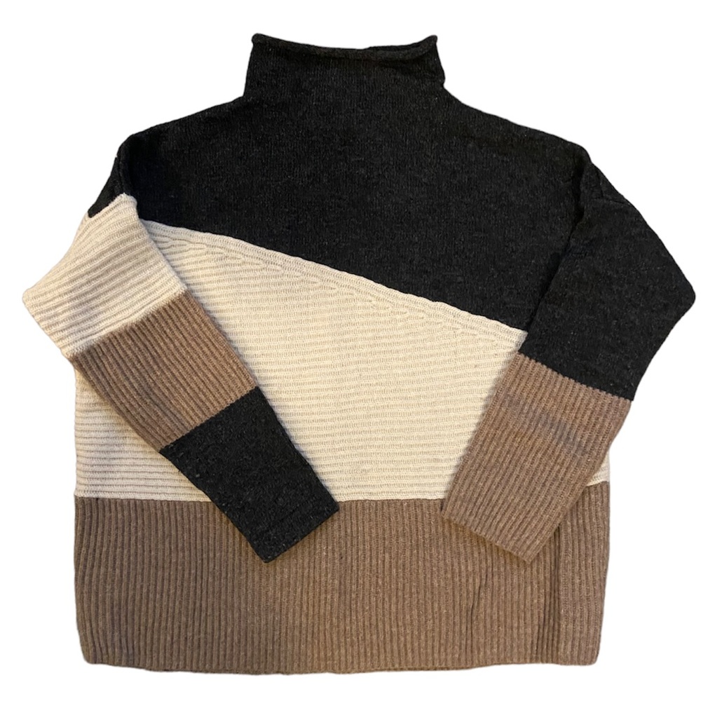 French Connection Colorblock Wool Sweater